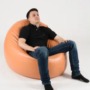 Fotoliu mediu relaxo xl smarald pretabil si la exterior umplut cu perle polistiren