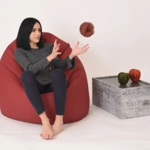 Fotoliu mediu relaxo xl wine umplut cu perle polistiren  marca Pufrelax