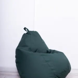 Fotoliu puf Bean Bag verde XL cu husa interioara