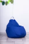 Fotoliu puf Bean bag albastru XXL cu husa interioara