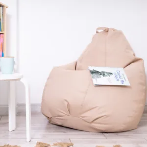 Fotoliu puf Bean bag bej XXL fara husa interioara
