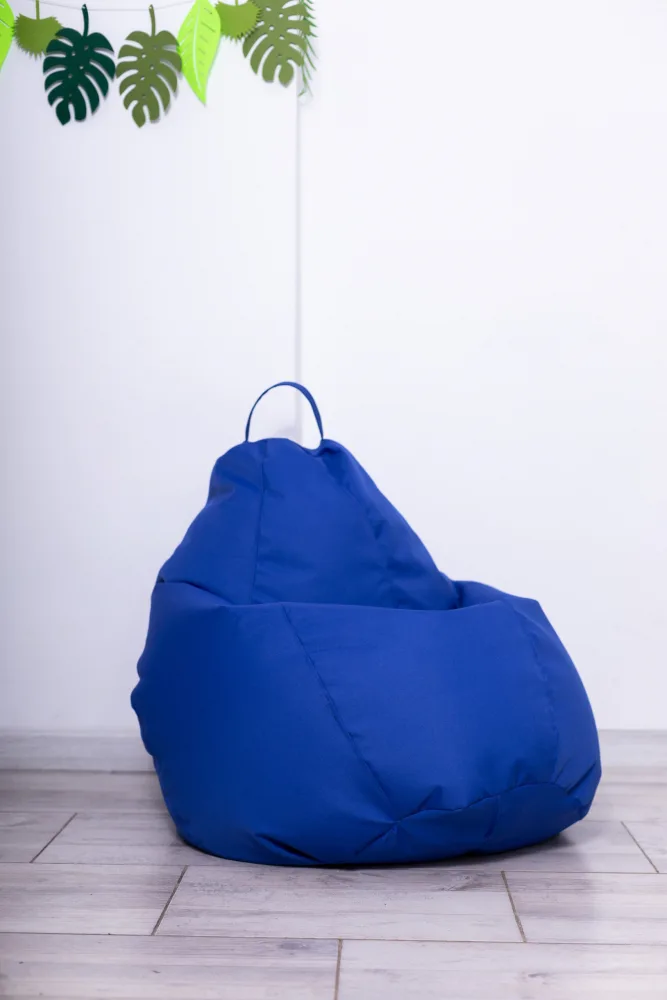 Fotoliu puf Bean bag blue XL cu husa interioara