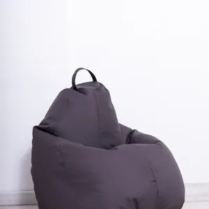 Fotoliu puf Bean bag gri XL cu husa interioara