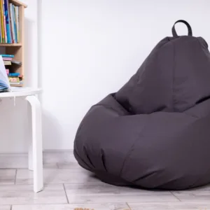 Fotoliu puf Bean bag gri XXL cu husa interioara