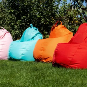 Fotoliu puf Bean bag red XXL cu husa interioara