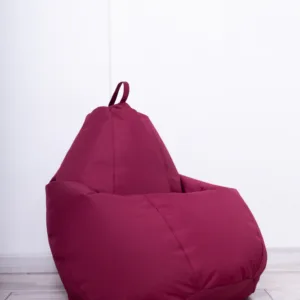 Fotoliu puf Bean bag visiniu XL cu husa interioara