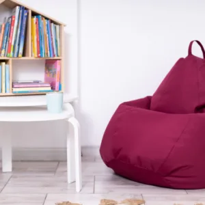 Fotoliu puf Bean bag visiniu XXL fara husa interioara