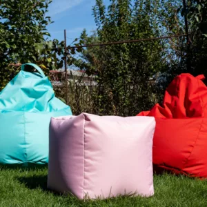 Fotoliu puf cub roz cu husa interioara