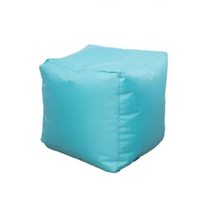 Fotoliu puf cub turcoaz cu husa interioara
