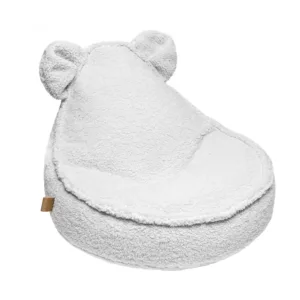 Fotoliu puf pentru copii MeowBaby Bearly alb 58 x 50 x 67 cm
