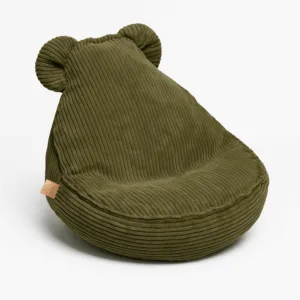 Fotoliu puf pentru copii MeowBaby aesthetic Sako Teddy khaki