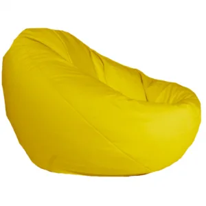 Fotoliu puf tip sac nirvana gigant panama yellow quince pretabil si la exterior umplut cu perle polistiren