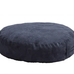 Fotoliu puf tip sac relaxo dusty blue cu husa detasabila textila umplut cu perle polistiren