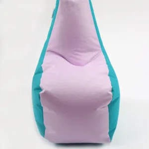 Fotoliu puf tip scaun pentru copii 2-8 ani sunlounger junior panama pink clouds umplut cu perle polistiren