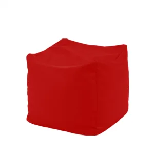 Fotoliu taburet cub xl teteron red pretabil si la exterior umplut cu perle polistiren