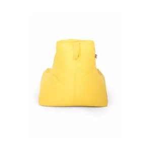 Fotoliu tip para Big Bean Bag textil umplut cu perle polistiren galben