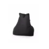 Fotoliu tip para Big Bean Bag textil umplut cu perle polistiren negru