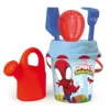 Galetusa cu forme pentru nisip cu stropitoare Smoby Spidey 17 cm