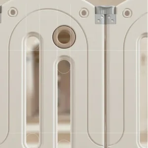 Gardulet loc de joaca Nichiduta Garden Moon House Coffee 200x160 cm cu poarta de siguranta