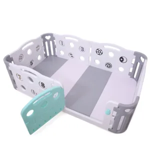 Gardulet loc de joaca Nichiduta Garden Playgorund GreyBlue cu salteluta inclusa