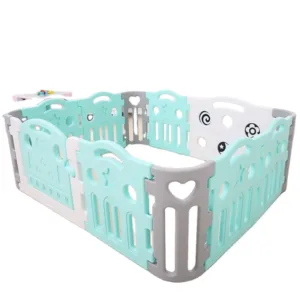 Gardulet loc de joaca Nichiduta Garden Safe Baby GreyBlue cu margini netede