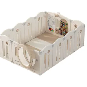 Gardulet loc de joaca interiorexterior Nichiduta Garden 160x120 cm cu poarta de siguranta