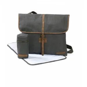 Geanta Unisex pentru Scutece Satchel Silver Cloud