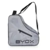 Geanta cu fermoar pentru depozitare role sau patine Byox Skate Gri cu maner reglabil si buzunar accesorii
