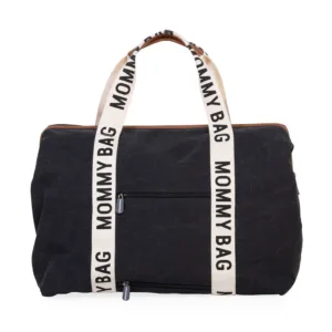Geanta de infasat Childhome Mommy Bag Signature Negru
