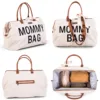 Geanta de infasat Mommy Bag teddy ecru Childhome