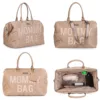Geanta de infasat matlasata Mommy Bag bej Childhome