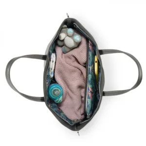 Geanta multifunctionala Kinderkraft pentru mamici Treasurepack dark grey