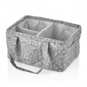 Geanta organizator pentru scutece si accesorii copiibebelusi Gri