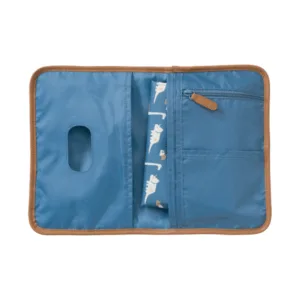 Geanta-plic pentru schimbat scutece cu salteluta model Dino