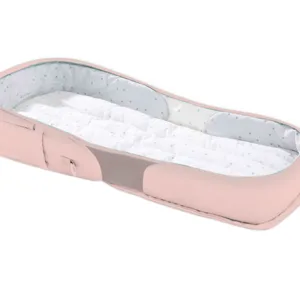 Geanta scutece si patut Kikkaboo 2 in 1 Bear Pink
