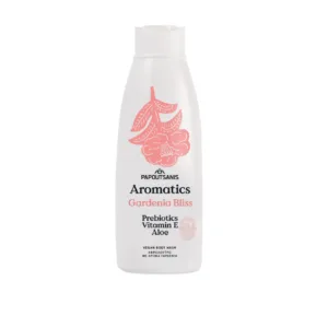 Gel de dus 100 vegan Aromatics Gardenia Bliss cu prebiotice si vit E 650 ml