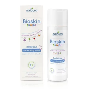 Gel de dus Bioskin Junior fata si corp pt bebelusi si copii piele uscata cu eczeme Salcura 200 ml