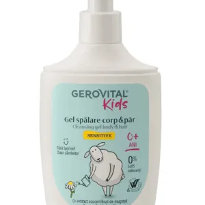 Gel pentru spalare corp si par Gerovital Kids Sensitive 300 ml