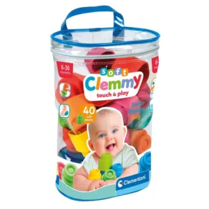 Gentuta cu 40 cuburi moi Clementoni Soft Clemmy