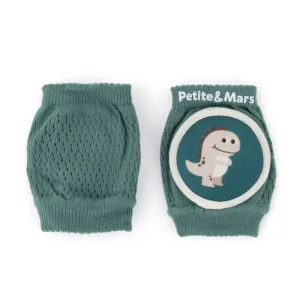 Genunchiere cu pernute PetiteMars cu elastic 13x10 cm 6 luni+ verde