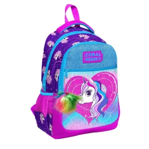 Ghiozdan cu 3 compartimente