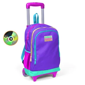 Ghiozdan tip troller cu 3 compartimente