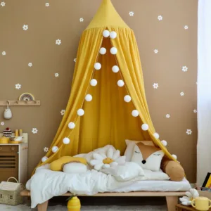 Ghirlanda led cu 20 mini globuri din bumbac