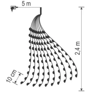 Ghirlanda luminoasa 250 microled