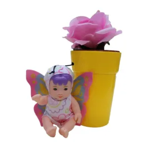 Ghiveci cu floare si papusa bebelus surpriza Babyblooms 12 cm