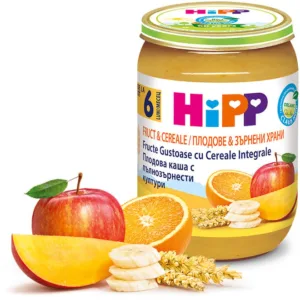 Gustare HiPP din fructe si cereale