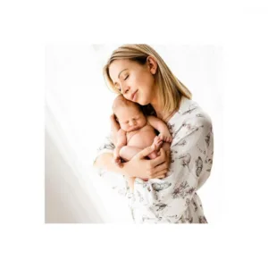 Halat Kimono pentru gravide si mamici bumbac marime universala Boho