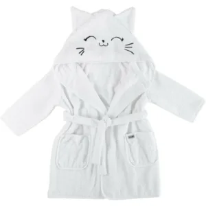 Halat de baie Bubaba cu urechi Kitty White
