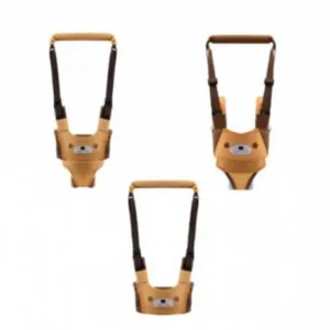 Ham pentru copii Novokids Premium Bear Walking Assistant Maro cu Maner confortabil