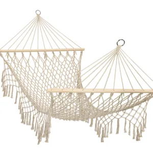 Hamac de gradina Boho Style 200 cm Ecru